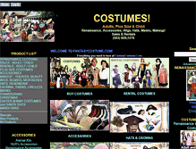 Tablet Screenshot of fantasycostume.com